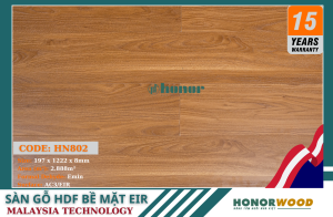 Sàn Gỗ Honor HN802 -AC3-8mm-Bề Mặt EIR