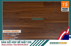 Sàn Gỗ Honor HN801 -AC3-8mm-Bề Mặt EIR