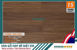 Sàn Gỗ Honor HN1202 -AC3-12mm-Bề Mặt EIR