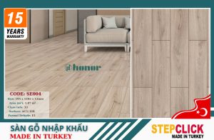 Sàn Gỗ Thổ Nhĩ Kỳ Stepclick SE004-XL-AC5-12mm
