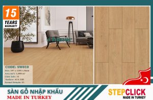 Sàn Gỗ Thổ Nhĩ Kỳ Stepclick SW010-XL-AC4-8mm