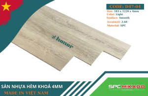 Sàn nhựa hèm khóa Mikado D47-04 - 4mm