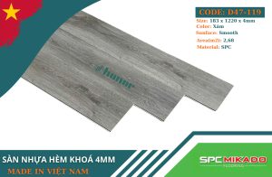 Sàn nhựa hèm khóa D47-119 - 4mm
