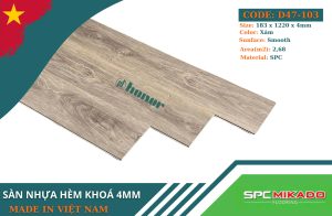 Sàn nhựa hèm khóa D47-103 - 4mm