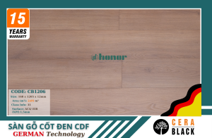 SÀN GỖ CỐT ĐEN CDF CERA BLACK – CB1206 - 12mm