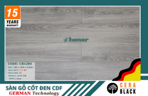 SÀN GỖ CỐT ĐEN CDF CERA BLACK – CB1204 - 12mm