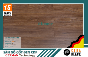SÀN GỖ CỐT ĐEN CDF CERA BLACK – CB1203 -12mm
