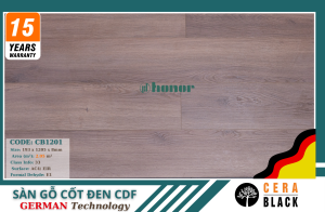 SÀN GỖ CỐT ĐEN CDF CERA BLACK – CB1201 - 12mm