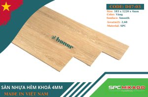 Sàn nhựa hèm khóa Mikado D47-03 - 4mm
