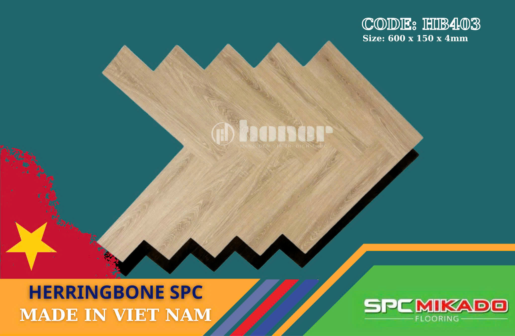 Sàn nhựa xương cá HB403