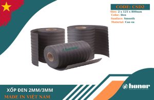 Xốp cao su đen 2mm