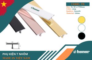 Nẹp T nhôm T9