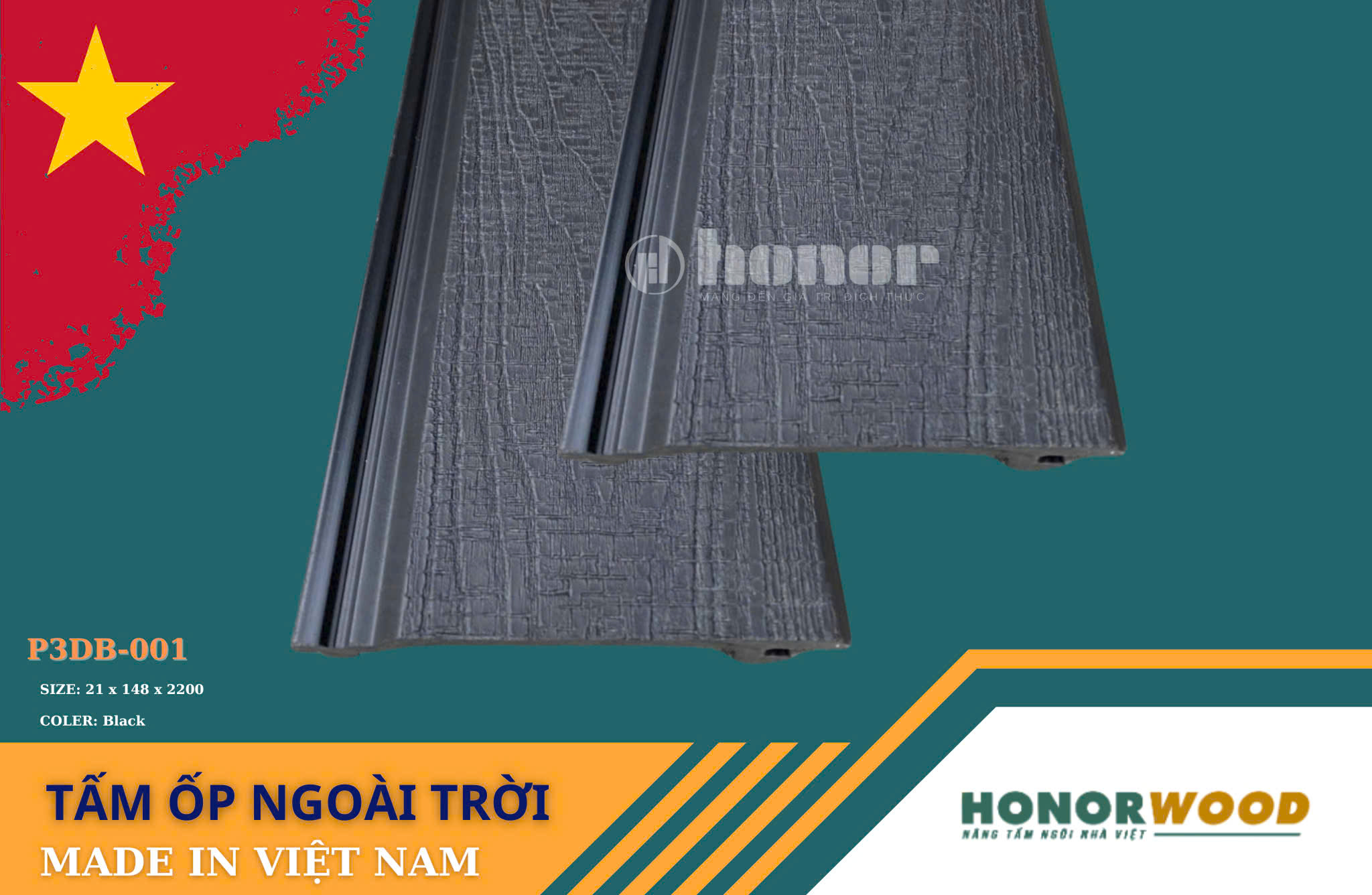 Tấm ốp ngoài trời P3DB-001