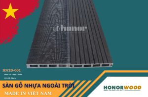 Sàn gỗ nhựa ngoài trời HN3D-001