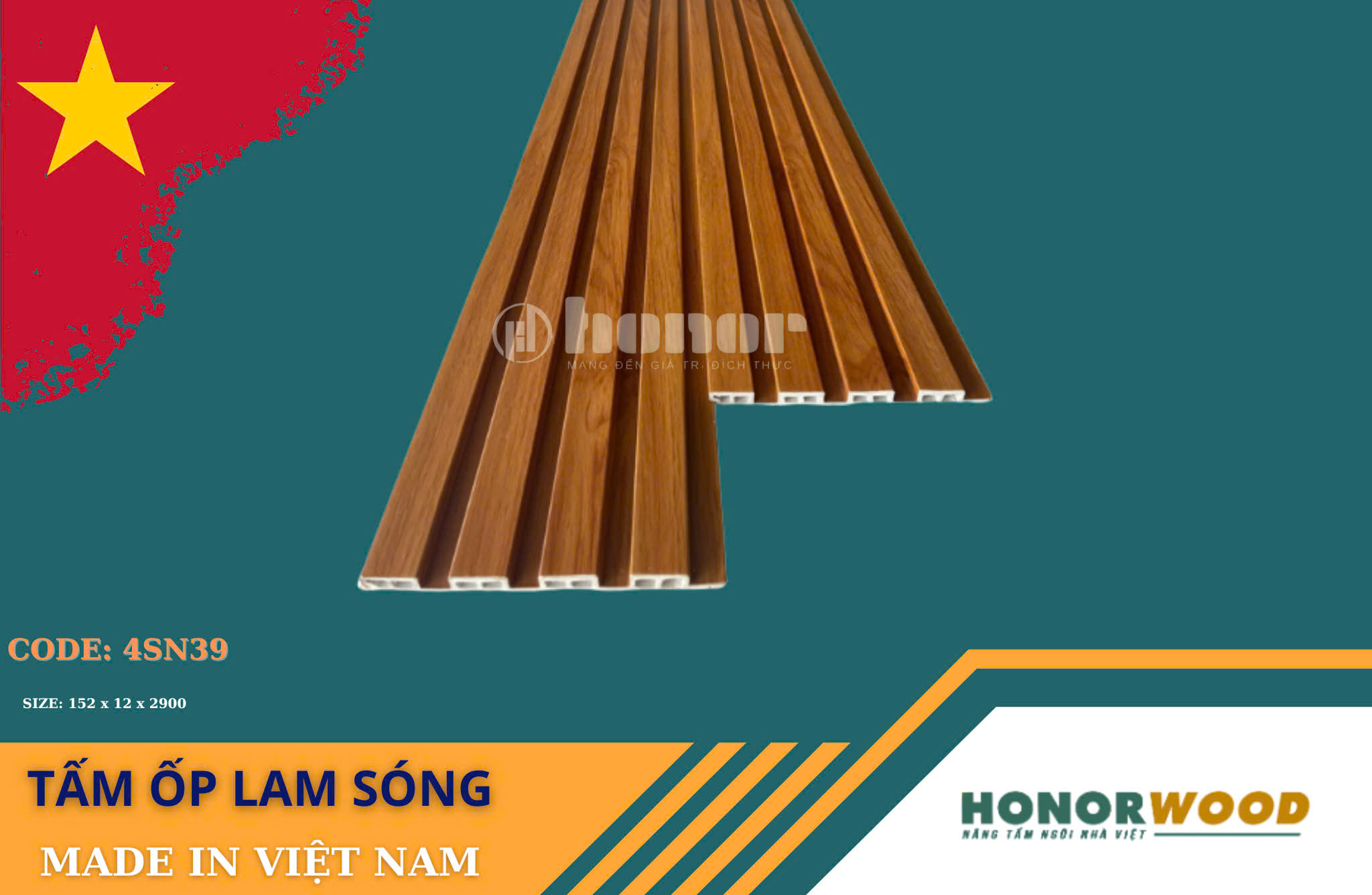 Tấm ốp lam sóng 4SN39 - 12mm