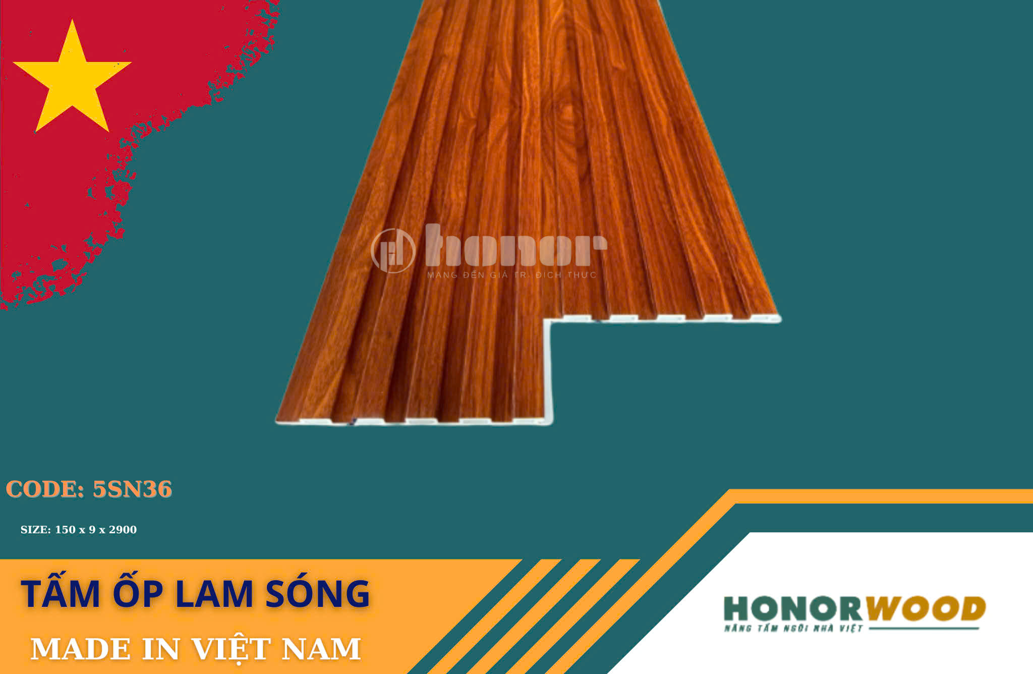 Tấm ốp lam sóng 5SN36 - 9mm