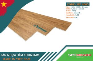 Sàn nhựa hèm khóa MP 4005 - 6mm