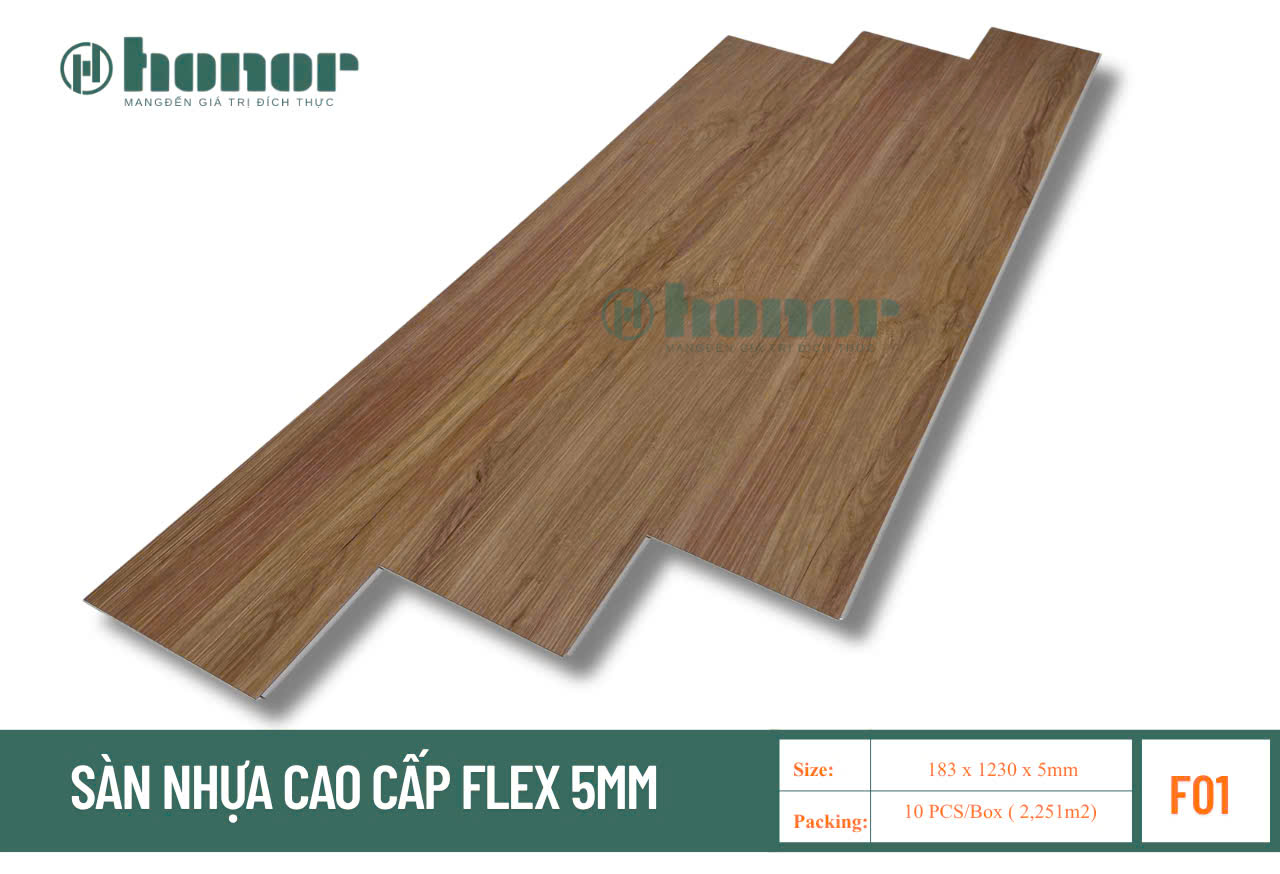 Sàn nhựa hèm khóa Flex F01