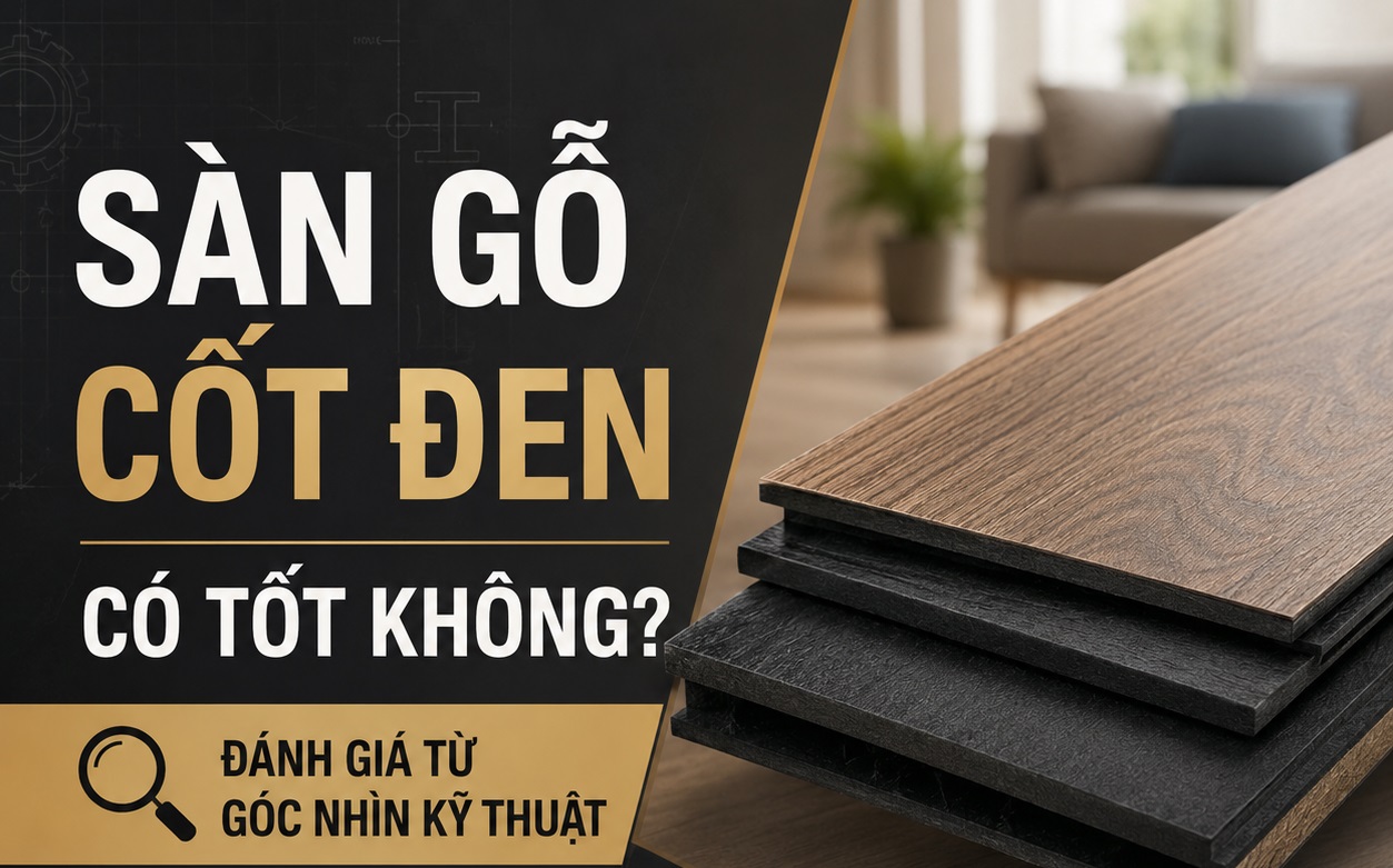 sàn gỗ cốt đen có tốt không