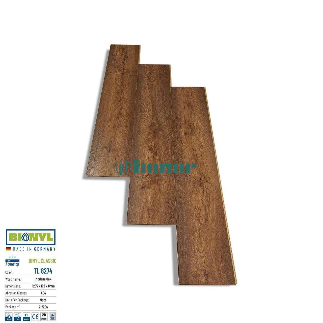 Sàn Gỗ Binyl Classic TL 8274 Modena Oak 8mm