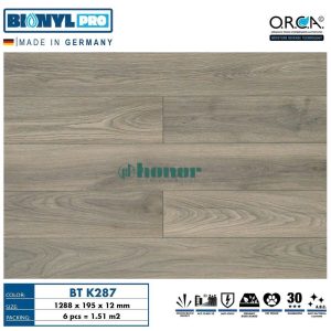 Sàn Gỗ Cốt Đen Binyl Pro BT K287 12mm AC5 Đức