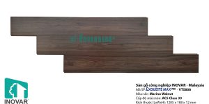 Sàn Gỗ Inovar Exquizite Max Pro VTS808 Marino Walnut 12mm AC5