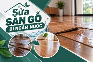 Sửa sàn gỗ bị ngấm nước